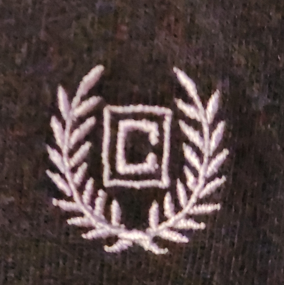 CHAPS Men's Pull Over Polo Shirt 1/4 Zip Long Sleeves Black & Gray Strip… - Picture 9 of 9